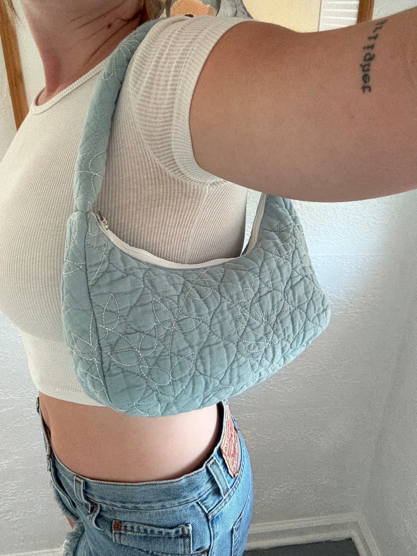 Blue Shoulder Bag