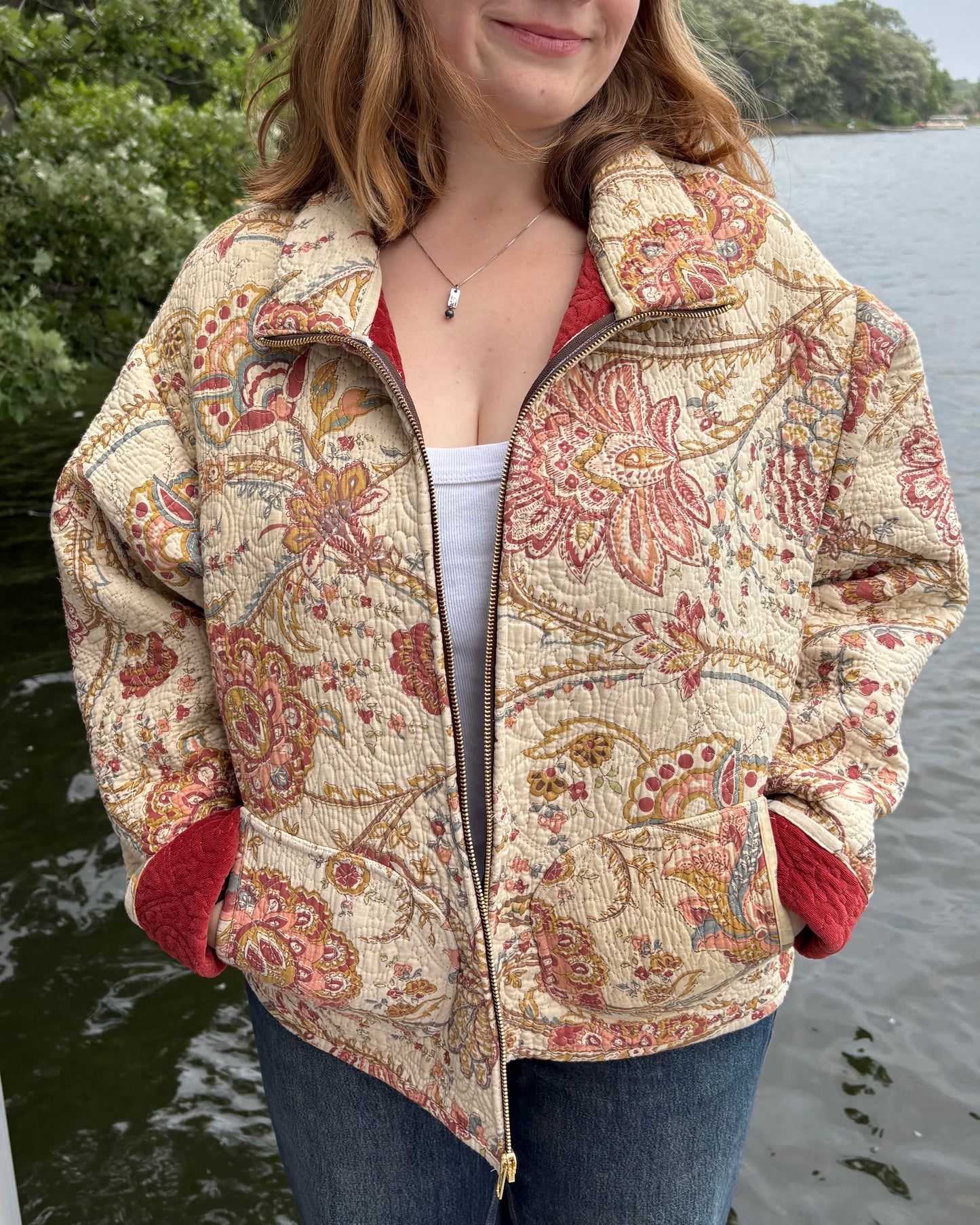 Red & Yellow Zipper Jacket