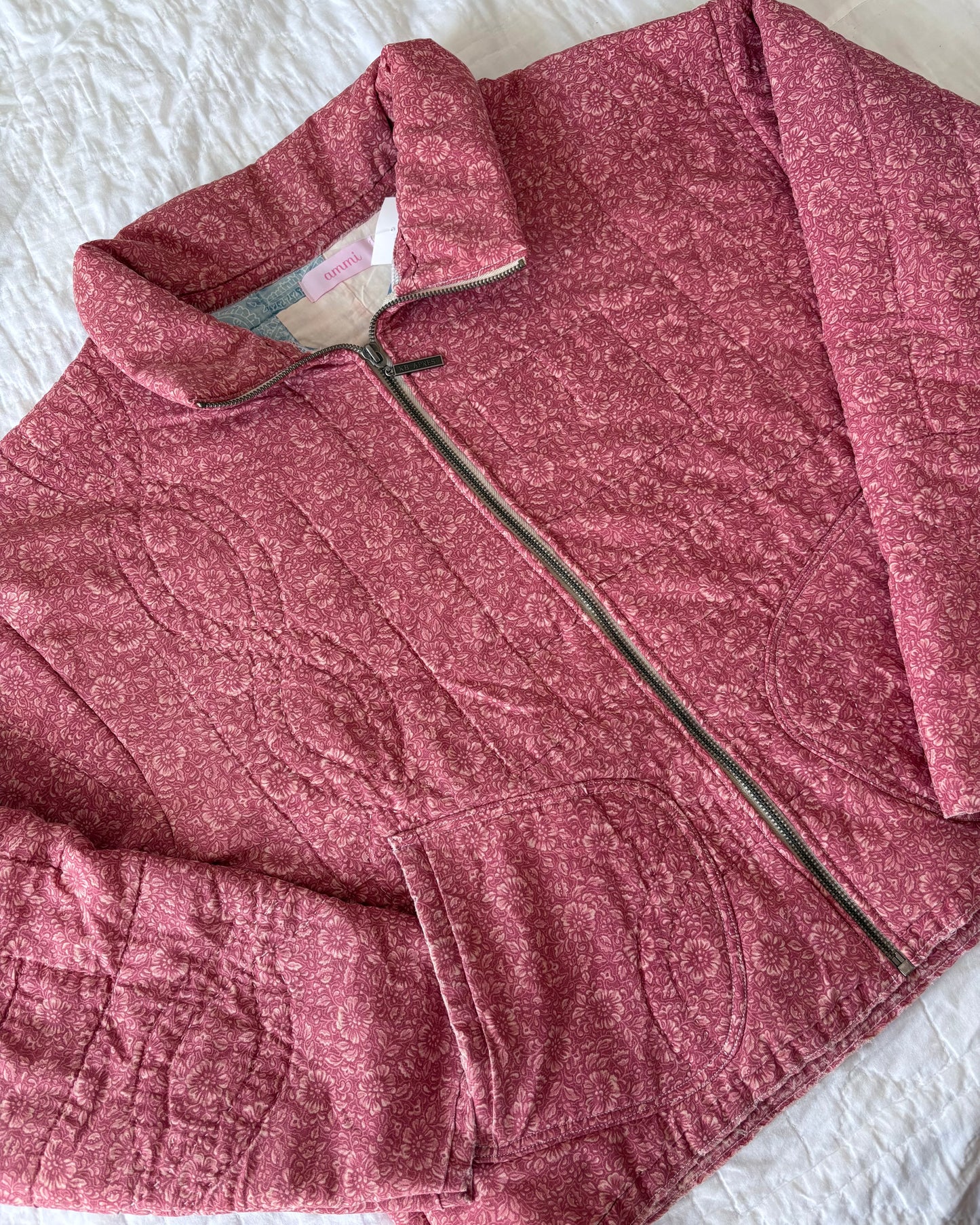 Red Quilted Jacket