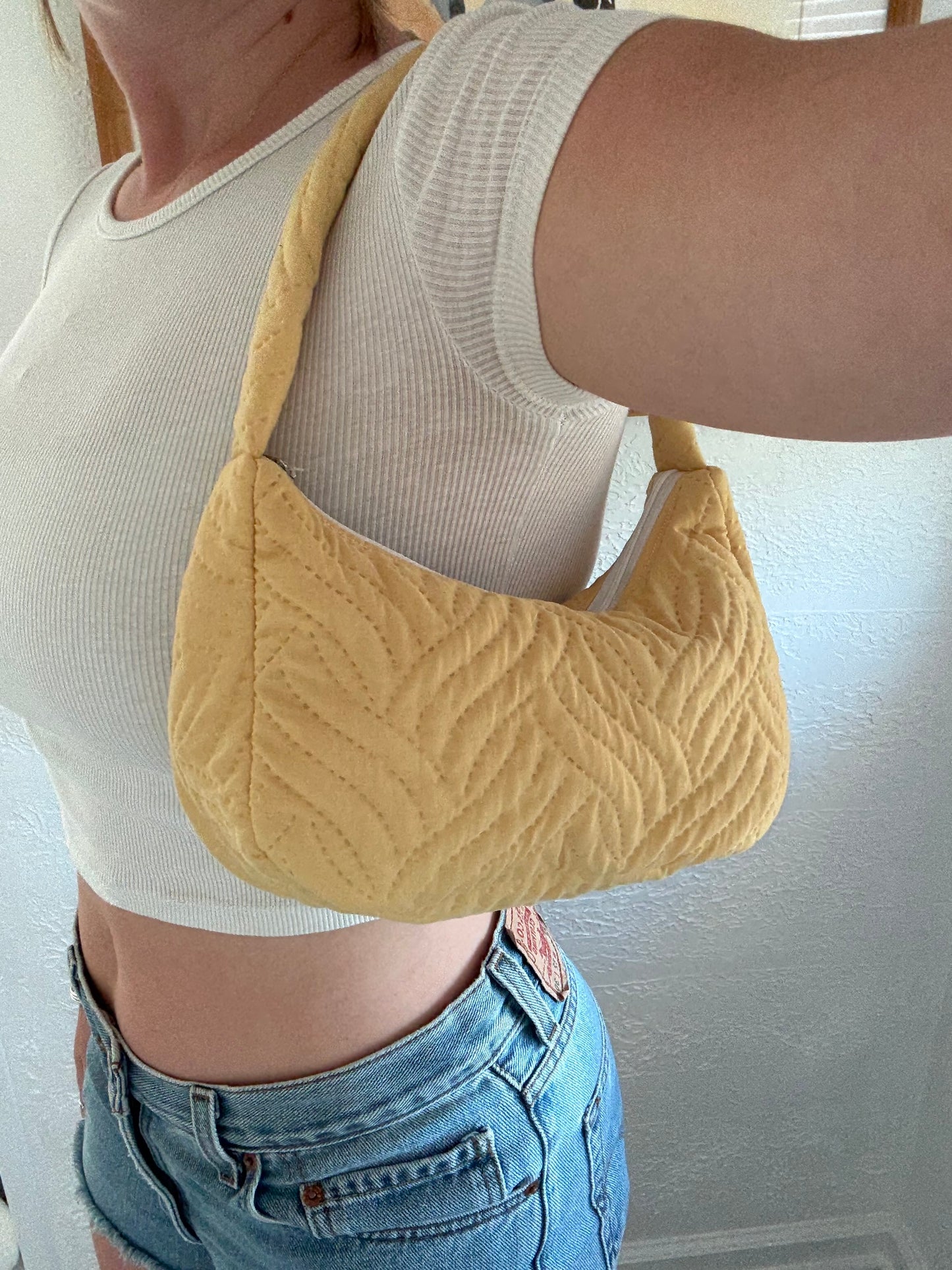 Butter Yellow Shoulder Bag