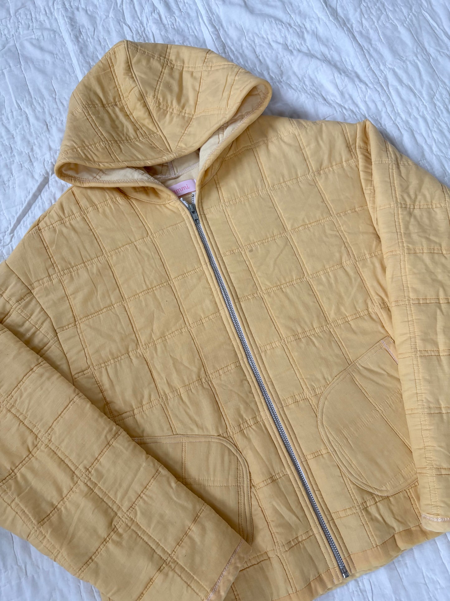 Yellow Hooded Jacket