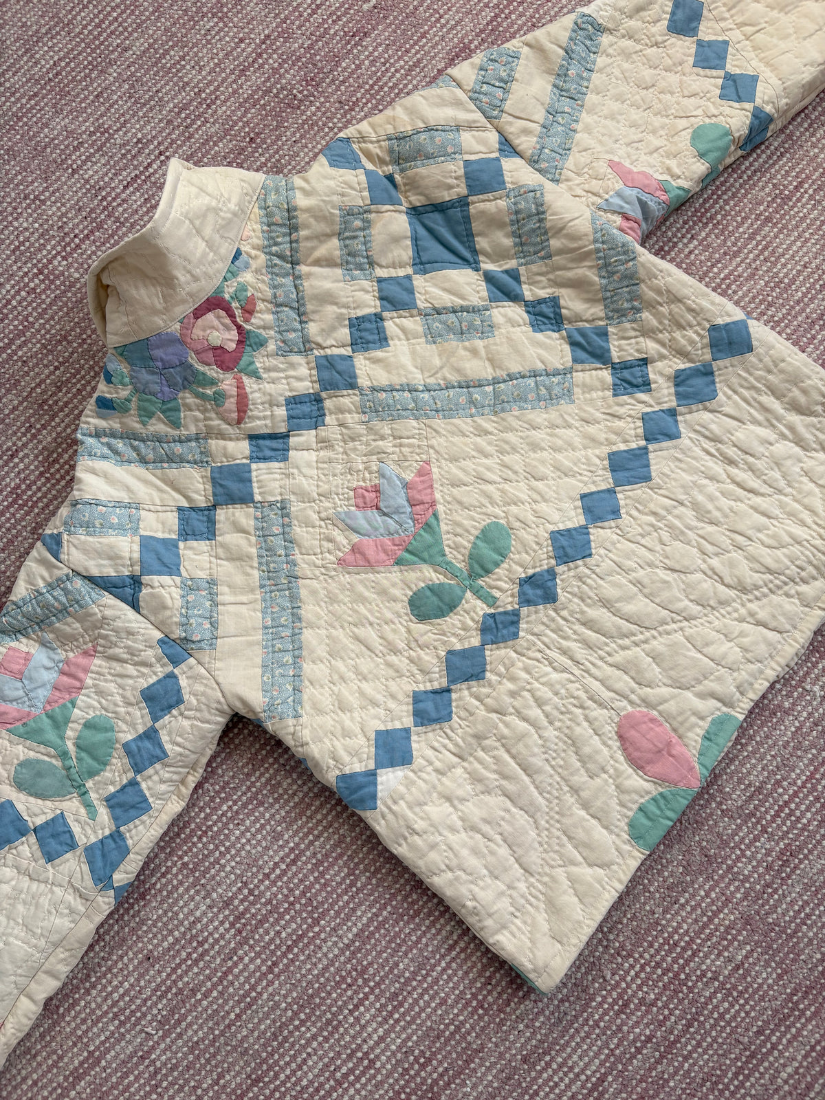 Blue&Pink Quilted Jacket