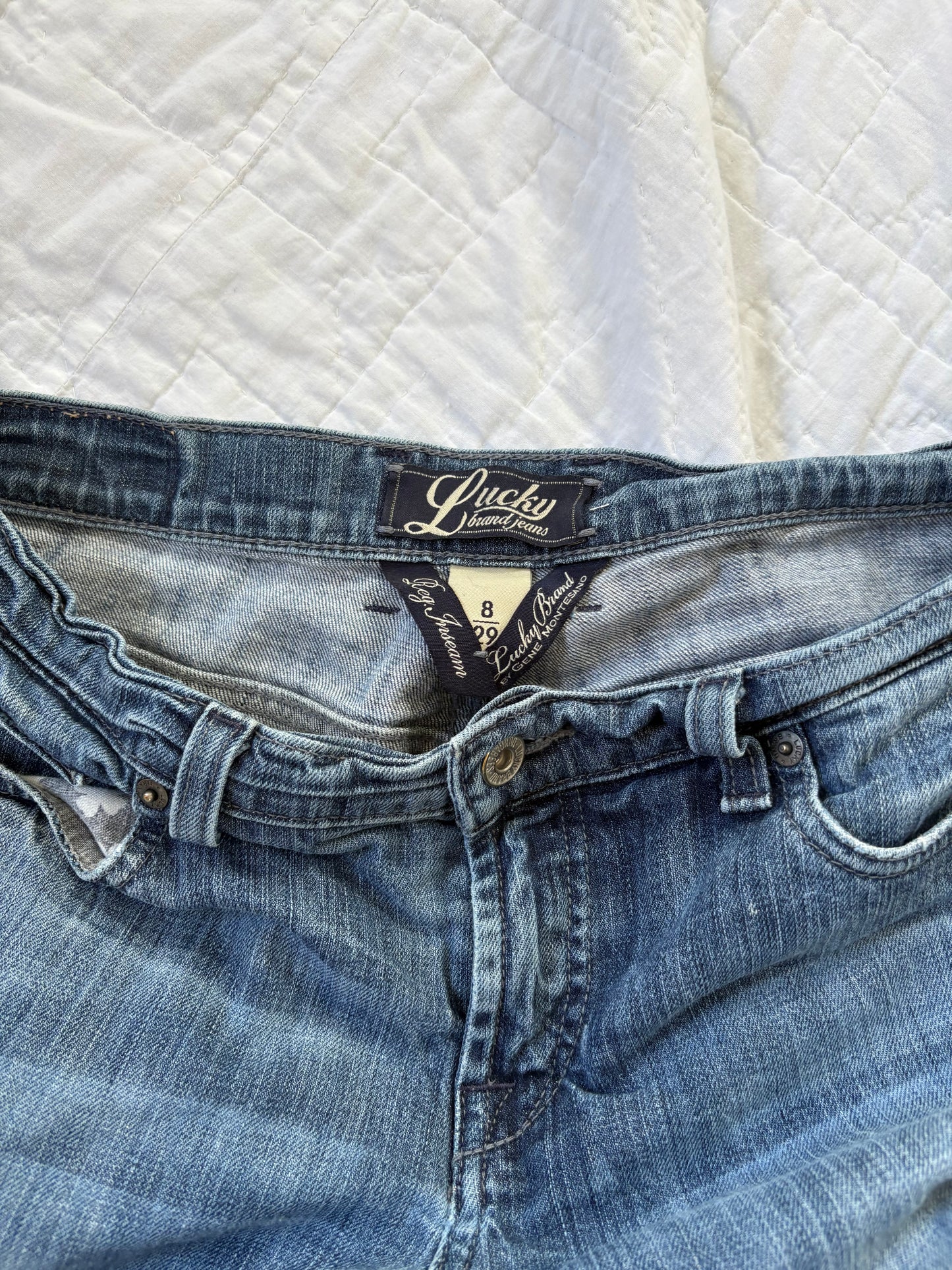 Lucky Blue Patchwork Jeans