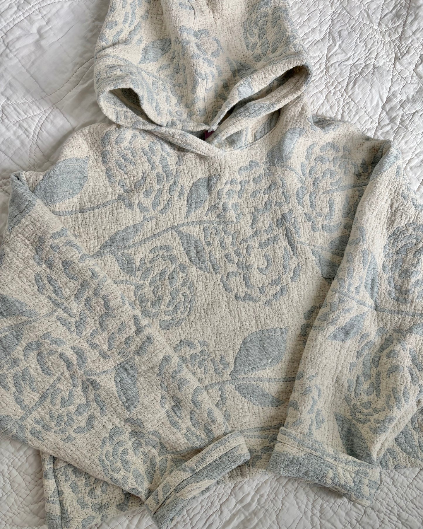 White & Blue Hoodie