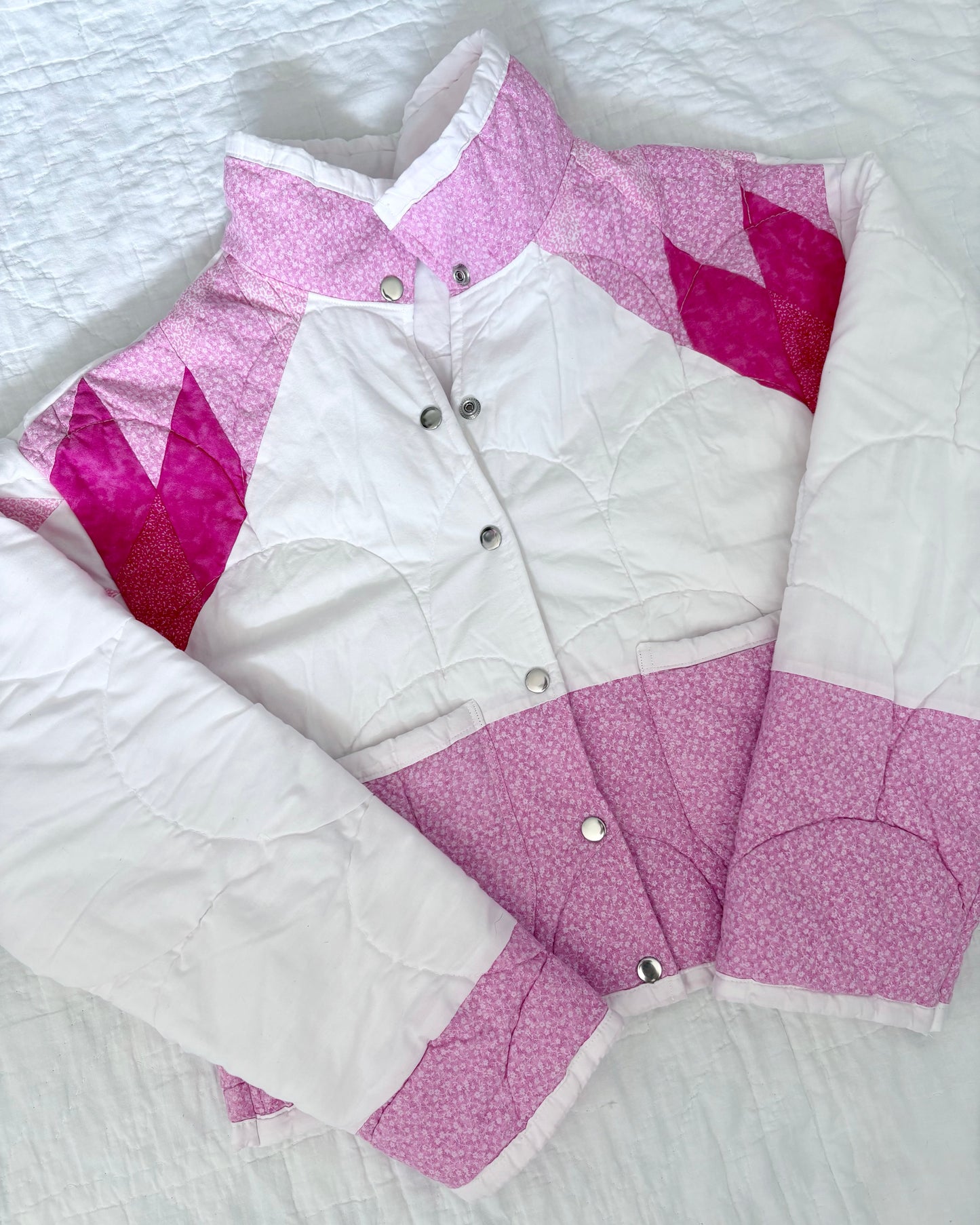 Light Pink Quilted Jacket