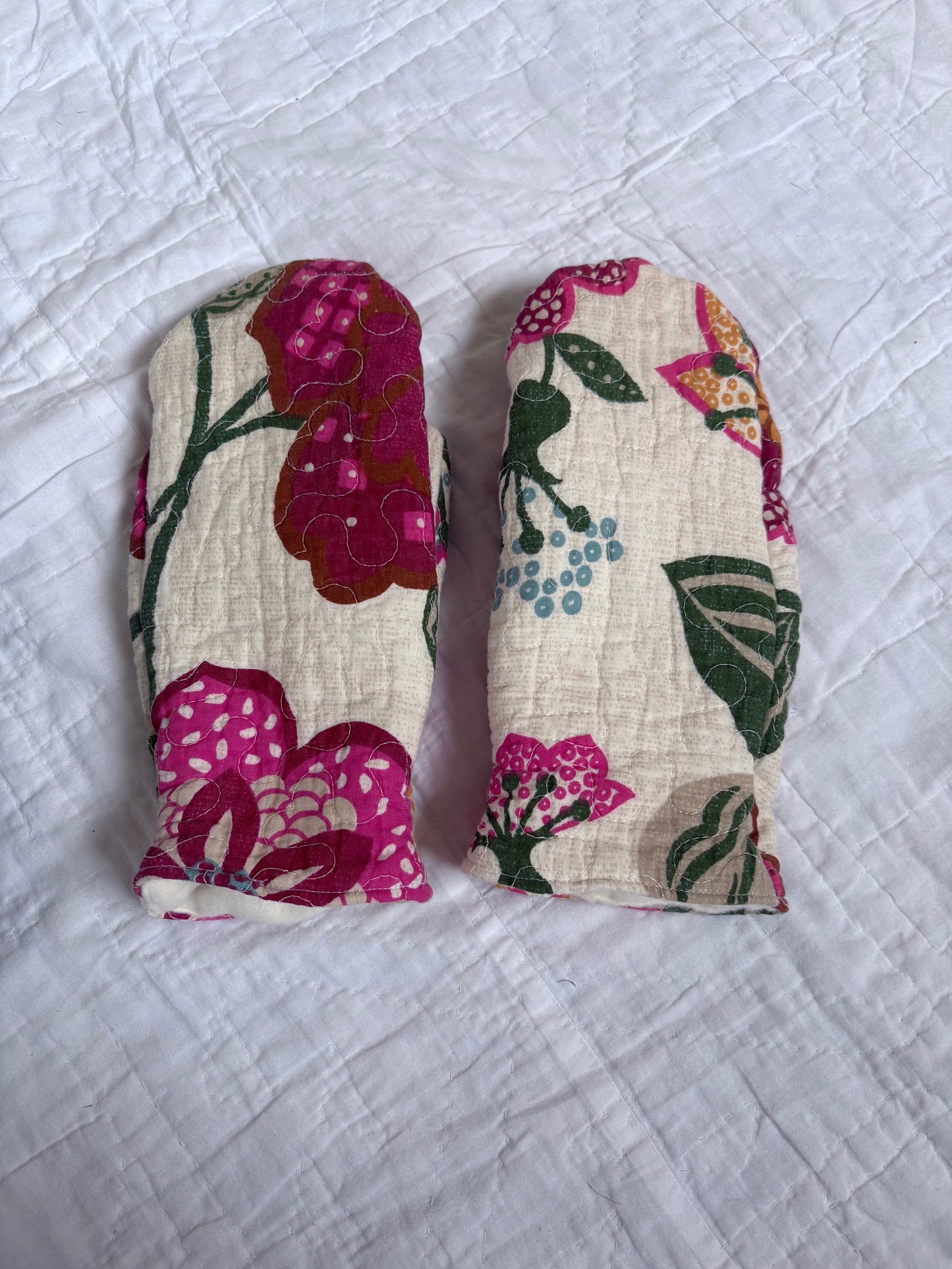 Floral Mittens