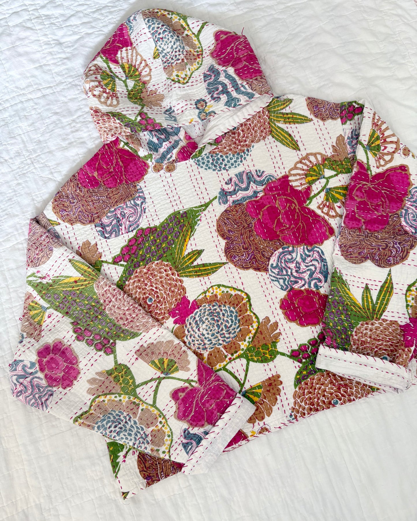 Kantha Quilt Hoodie