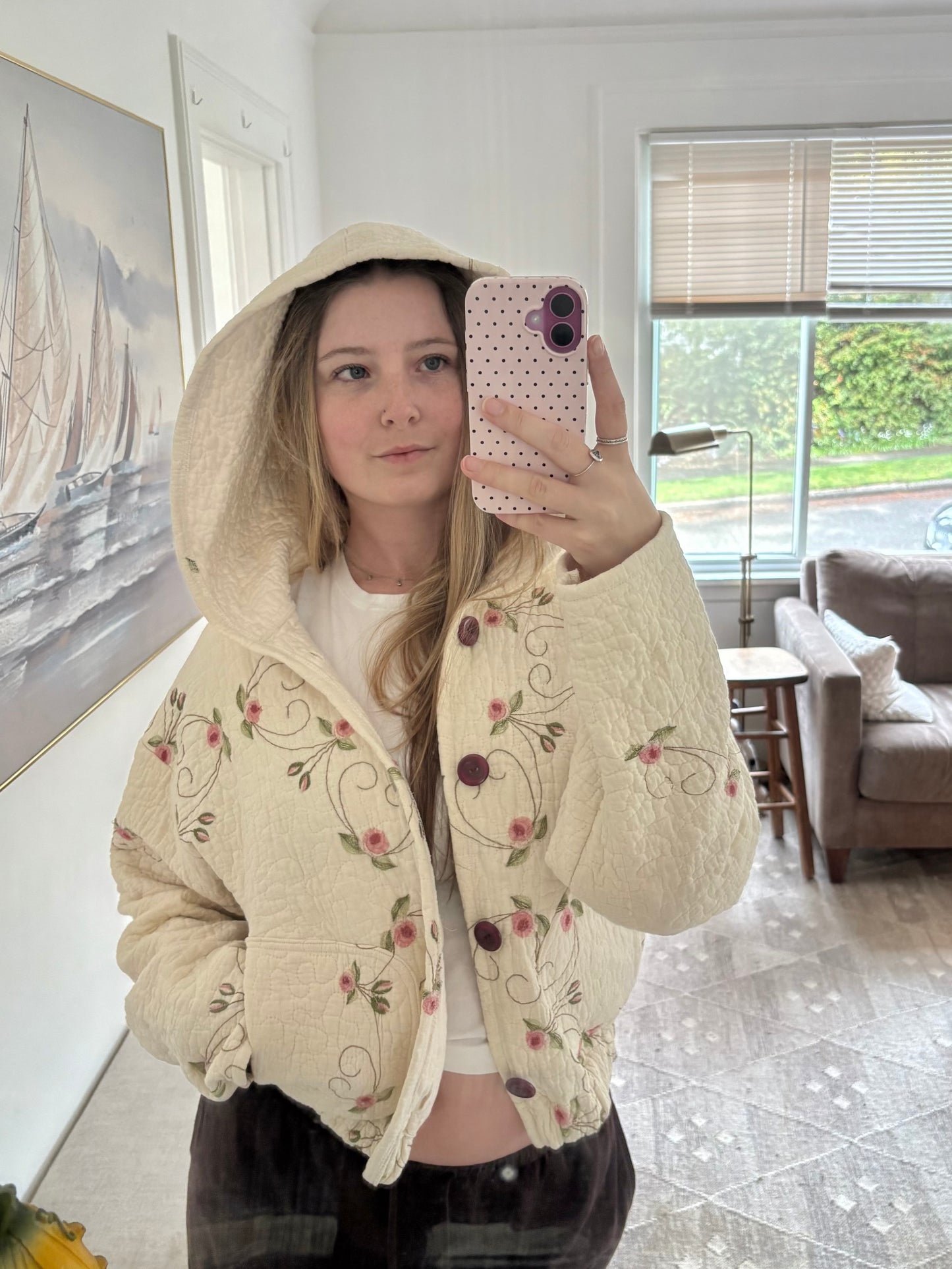 Floral Hoodie Jacket