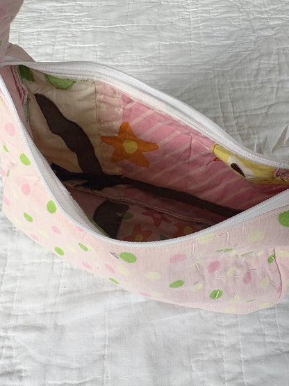 Pink Polka dot Shoulder Bag