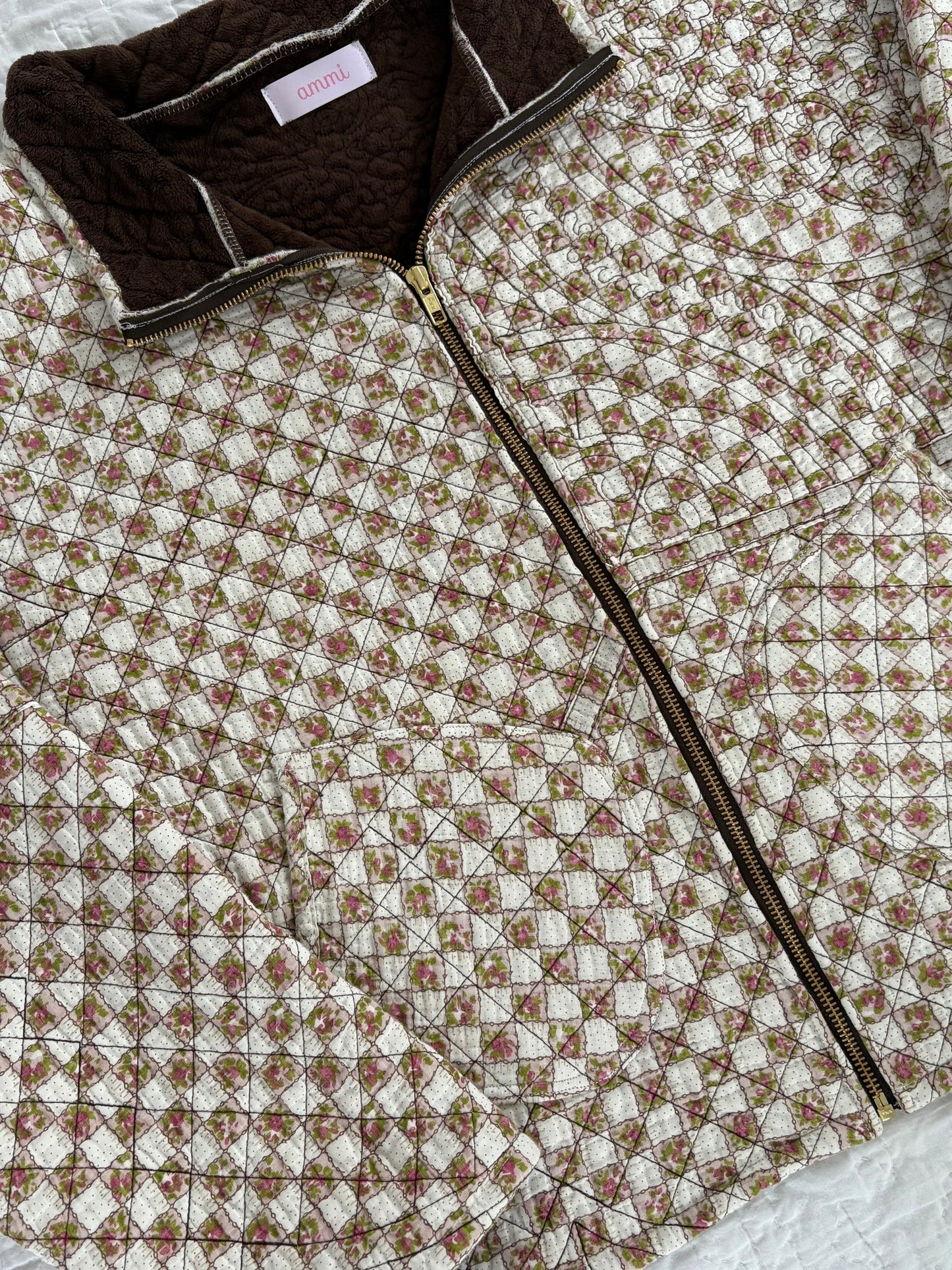 Brown Floral Jacket