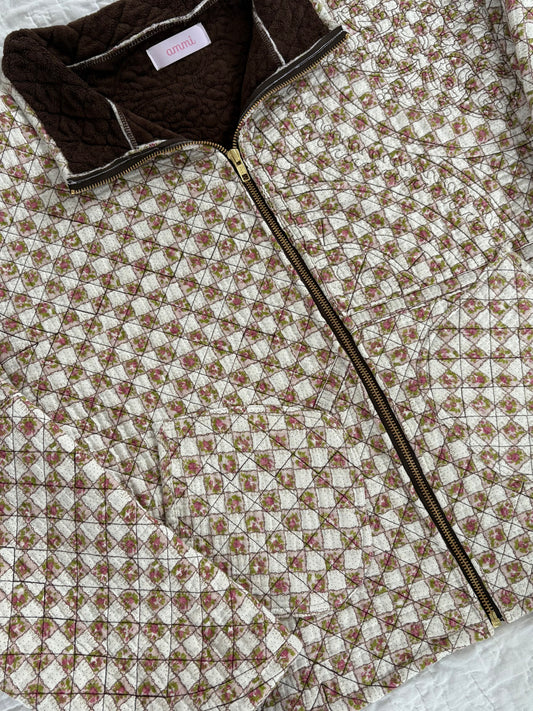 Brown Floral Jacket