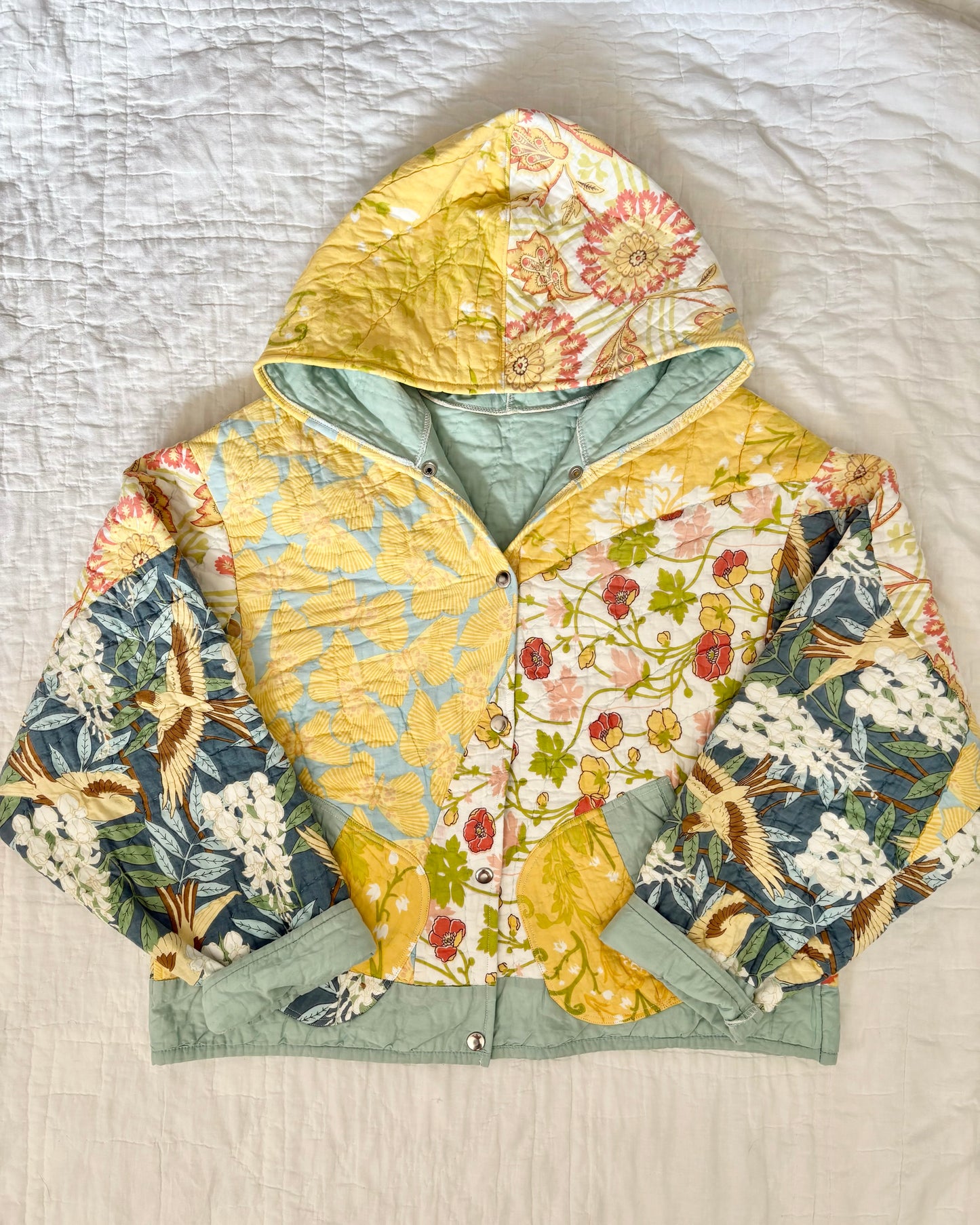 Yellow Quilted Jacket
