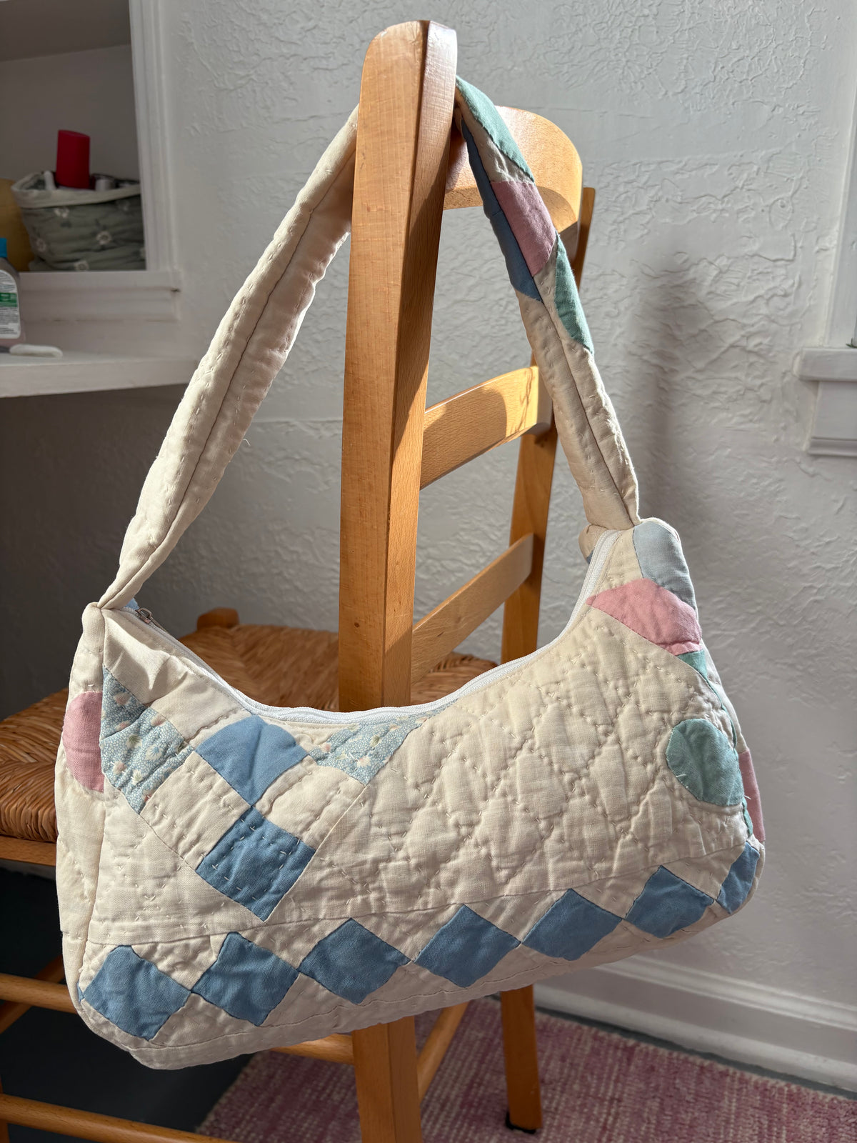 Blue&Pink Medium Shoulder Bag