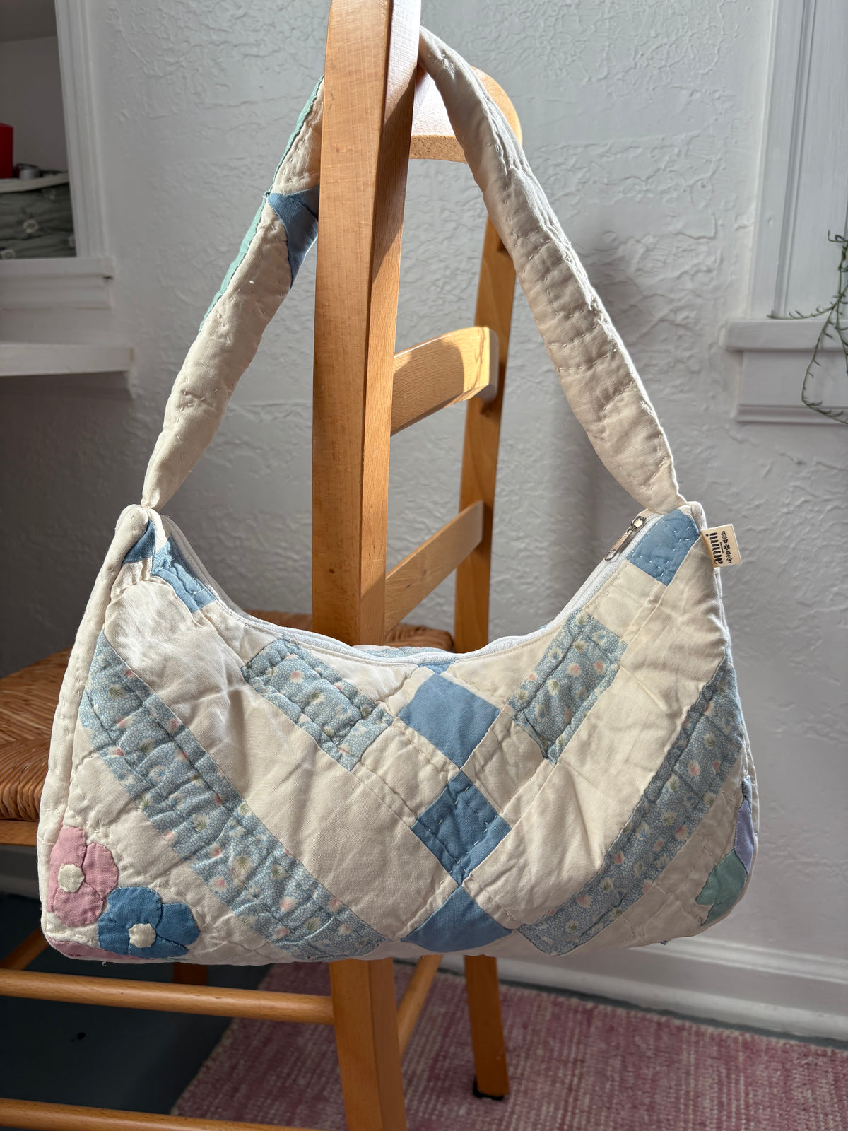 Blue&Pink Medium Shoulder Bag