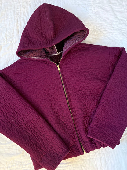 Dark Purple Hoodie Jacket