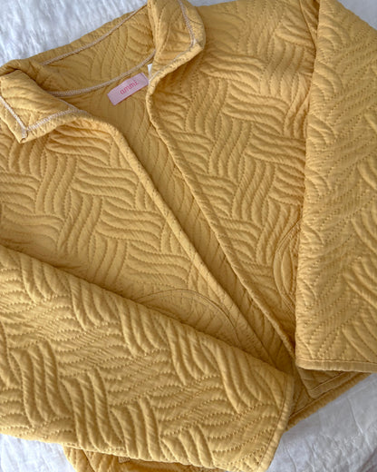 Yellow Quilted Jacket
