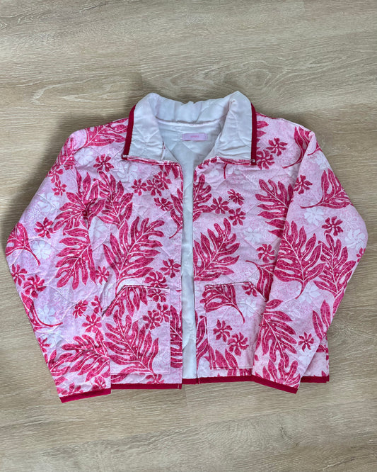 Pink Hawaiian Print Jacket