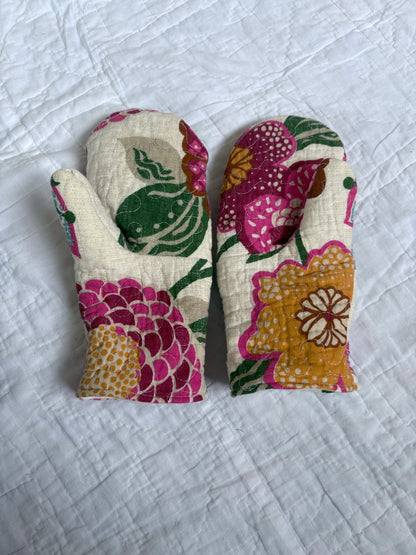 Floral Mittens