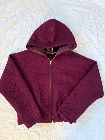 Dark Purple Hoodie Jacket