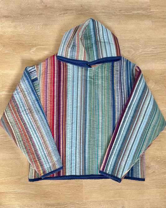 Stripped Quilted Hoodie