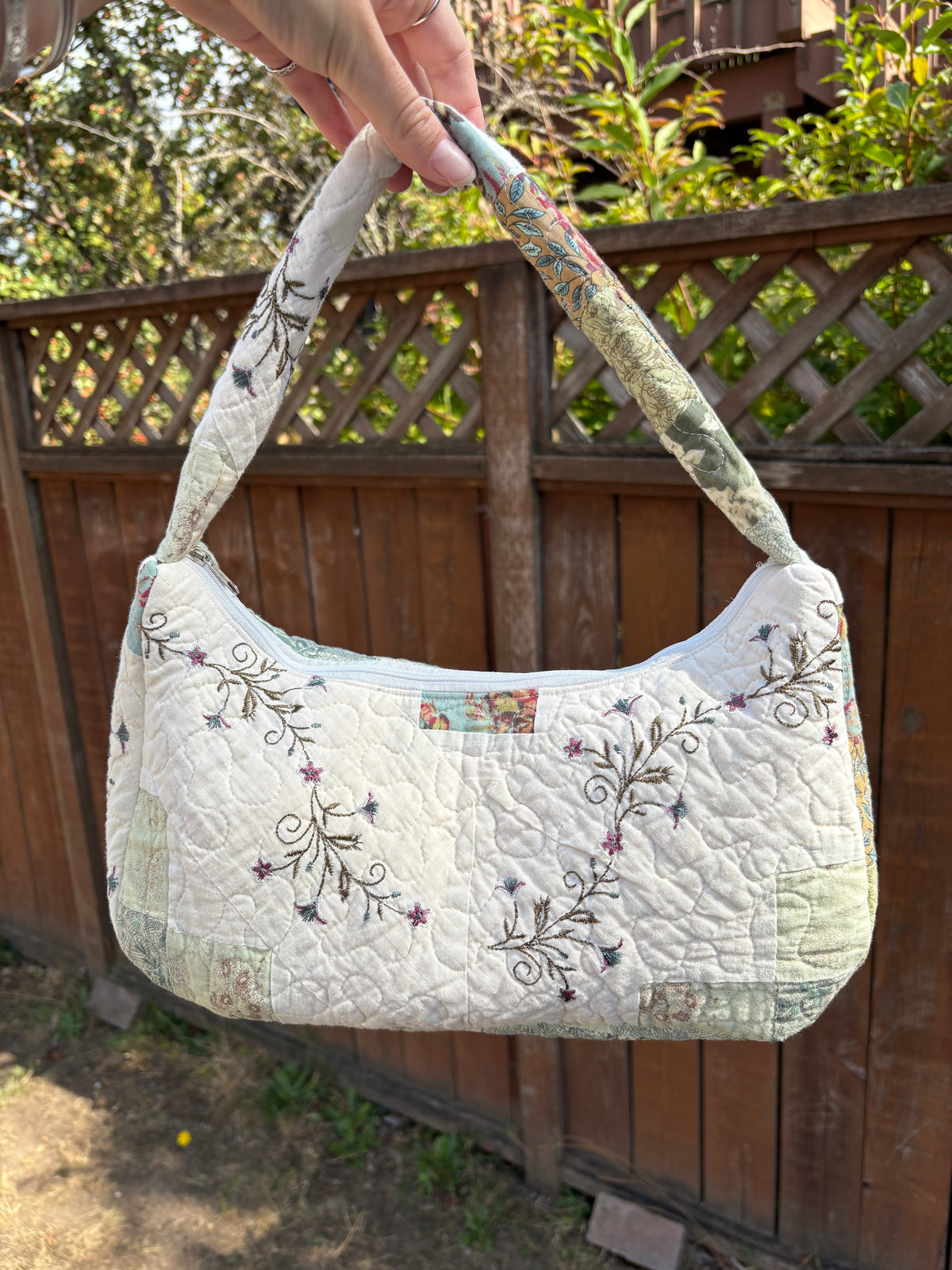 Patchwork & Embroidery  Medium Shoulder Bag