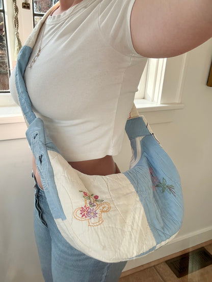 Embroidery Crossbody Bag