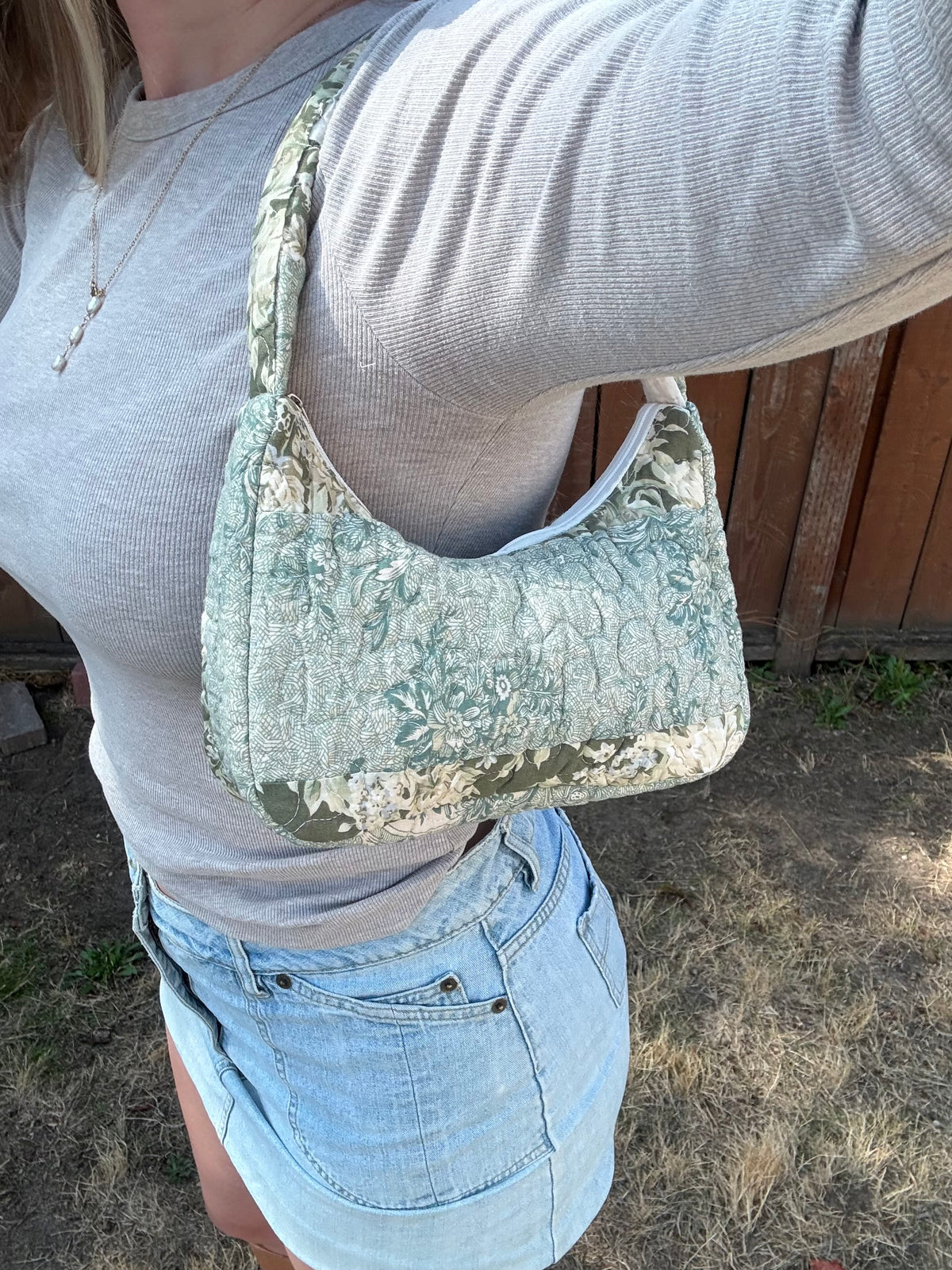 Blue Shoulder Bag