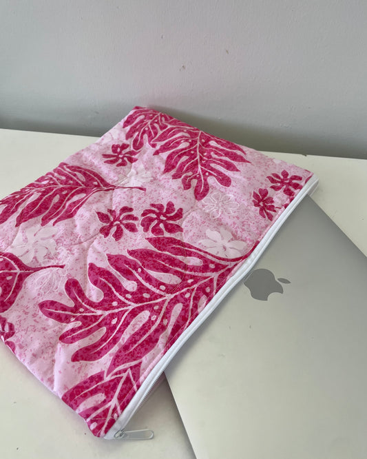 Pink Quilted Laptop Sleeve