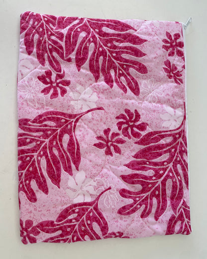 Pink Quilted Laptop Sleeve