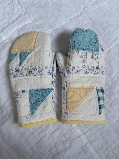 Yellow & Blue Mittens