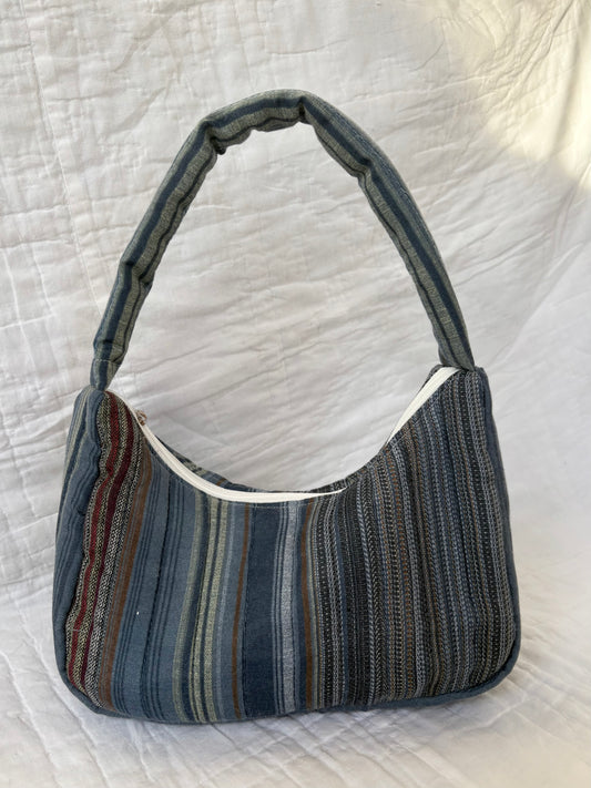 Blue Stripe Shoulder Bag