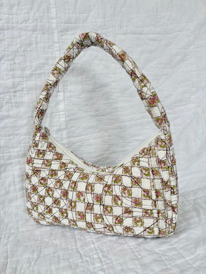 Brown & White Shoulder Bag