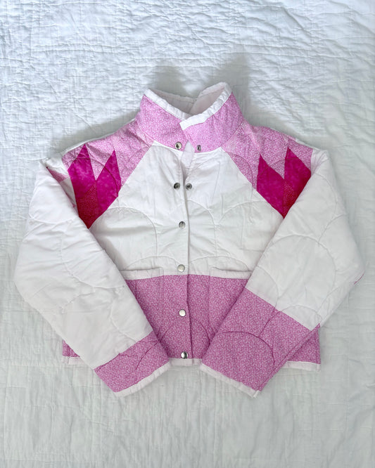 Light Pink Quilted Jacket