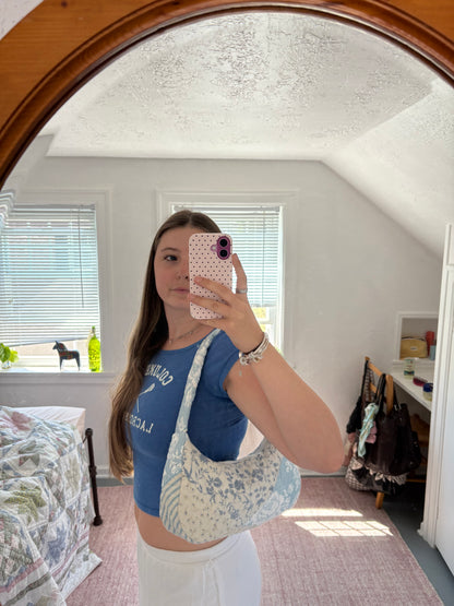 Blue Medium Shoulder Bag