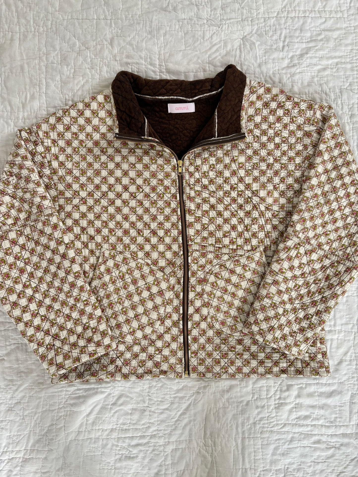 Brown Floral Jacket