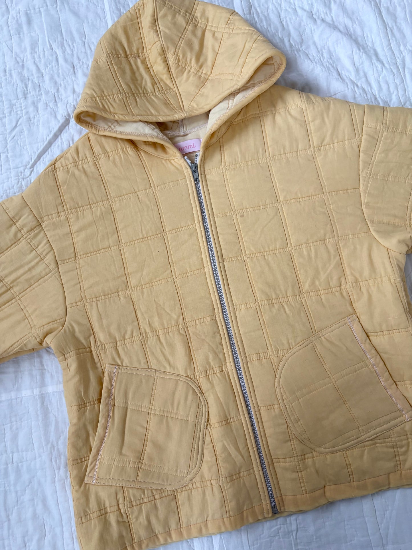 Yellow Hooded Jacket