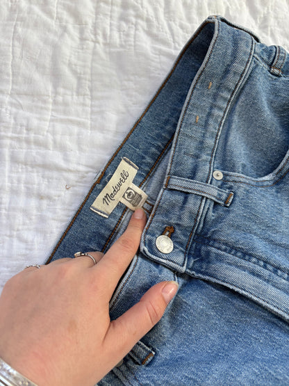 Green & Pink Madewell Jeans