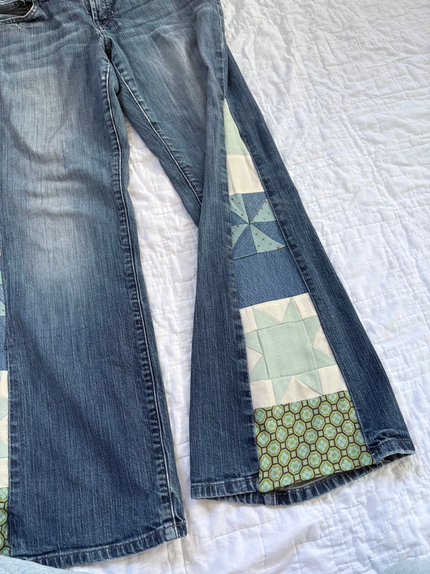 Lucky Blue Patchwork Jeans