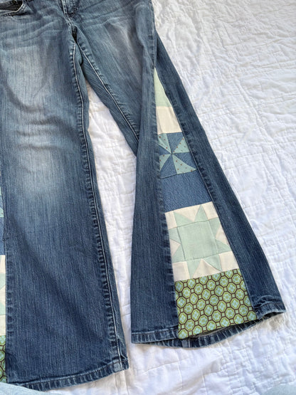 Lucky Blue Patchwork Jeans