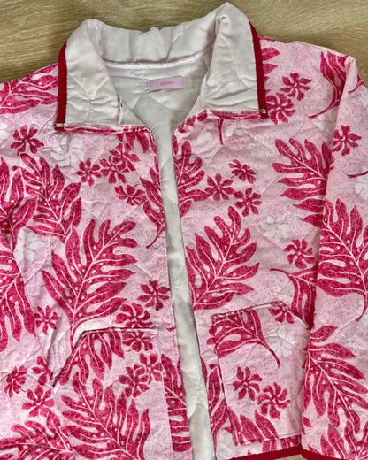 Pink Hawaiian Print Jacket