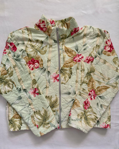 Green Bamboo Quilted Jacket