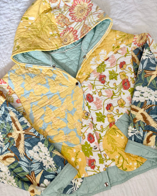 Yellow Quilted Jacket