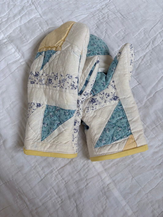 Yellow & Blue Mittens