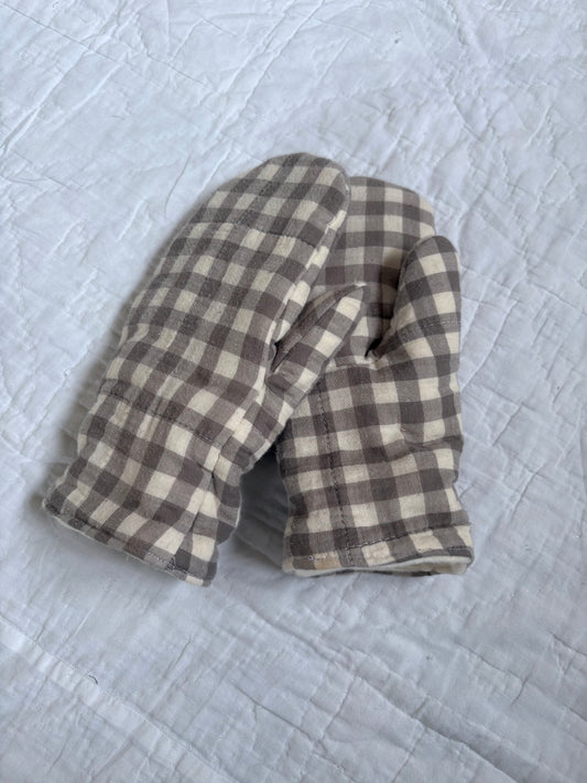 Gingham Mittens