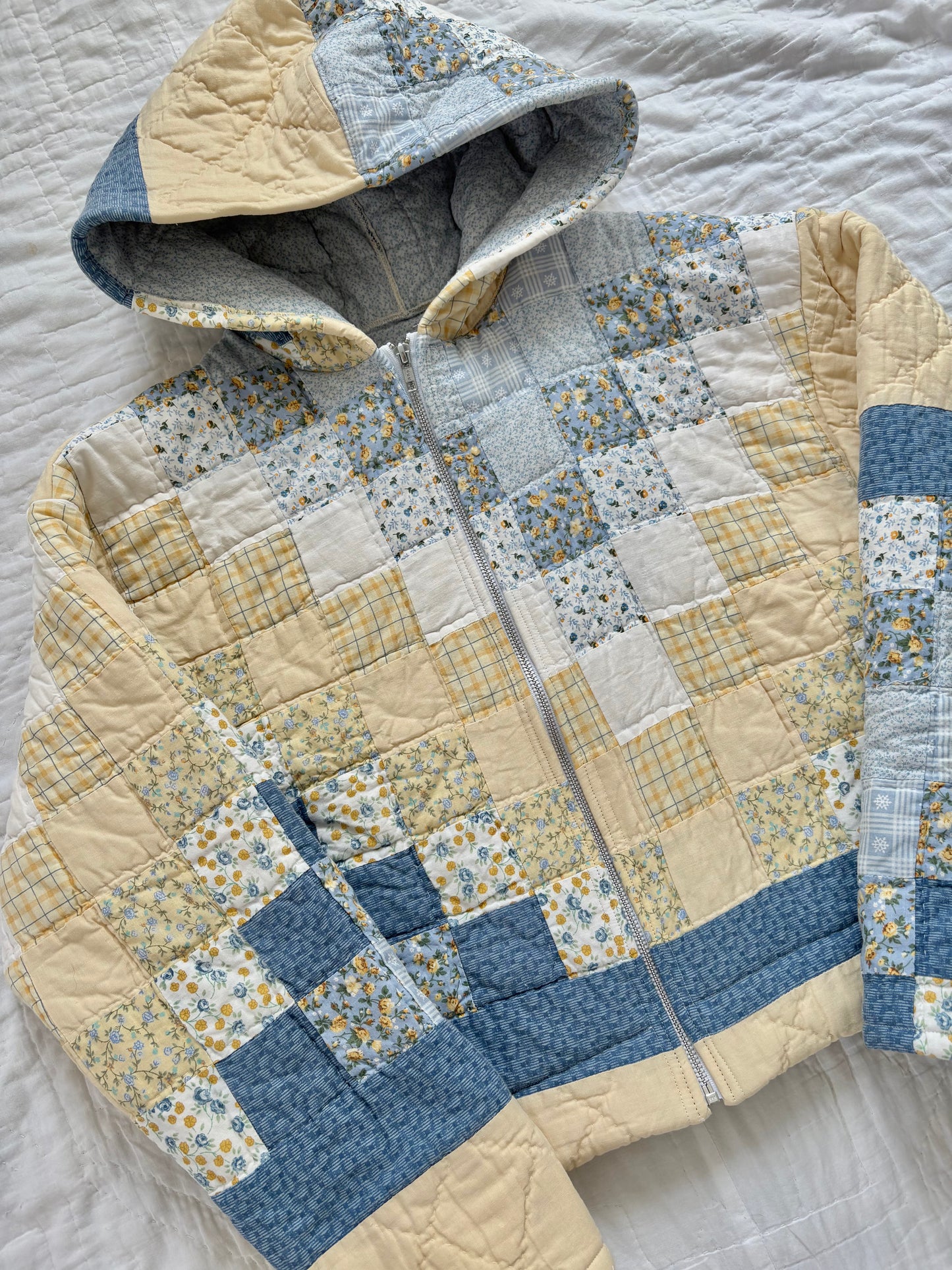Patchwork Hoodie Jacket