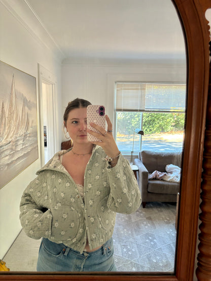 Floral Hoodie Jacket