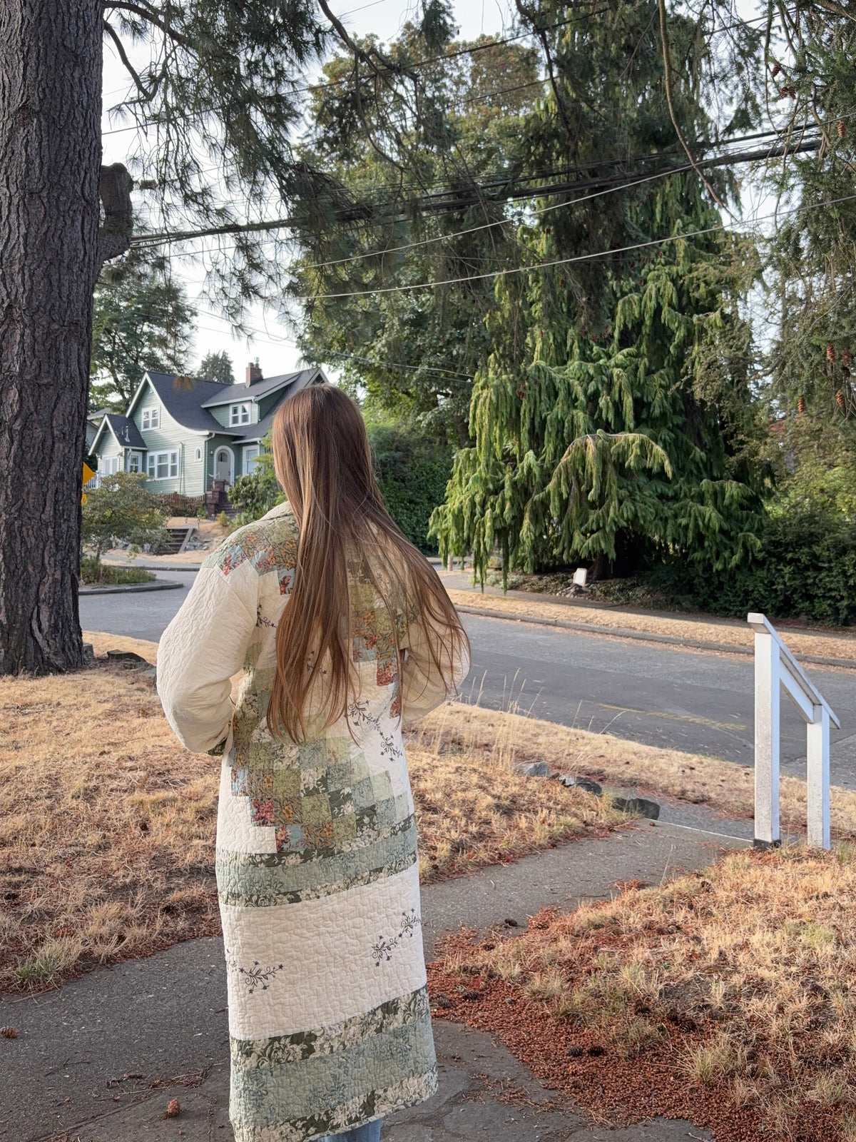 Long Floral Coat