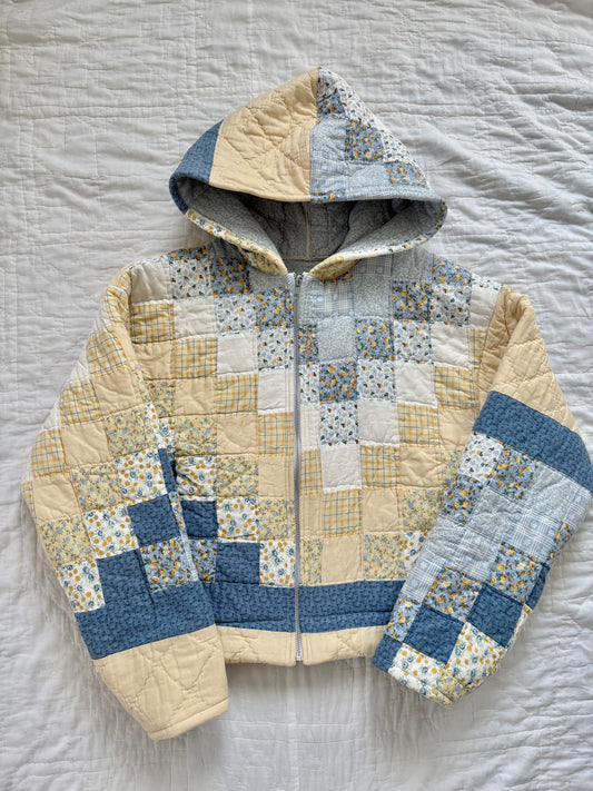 Patchwork Hoodie Jacket