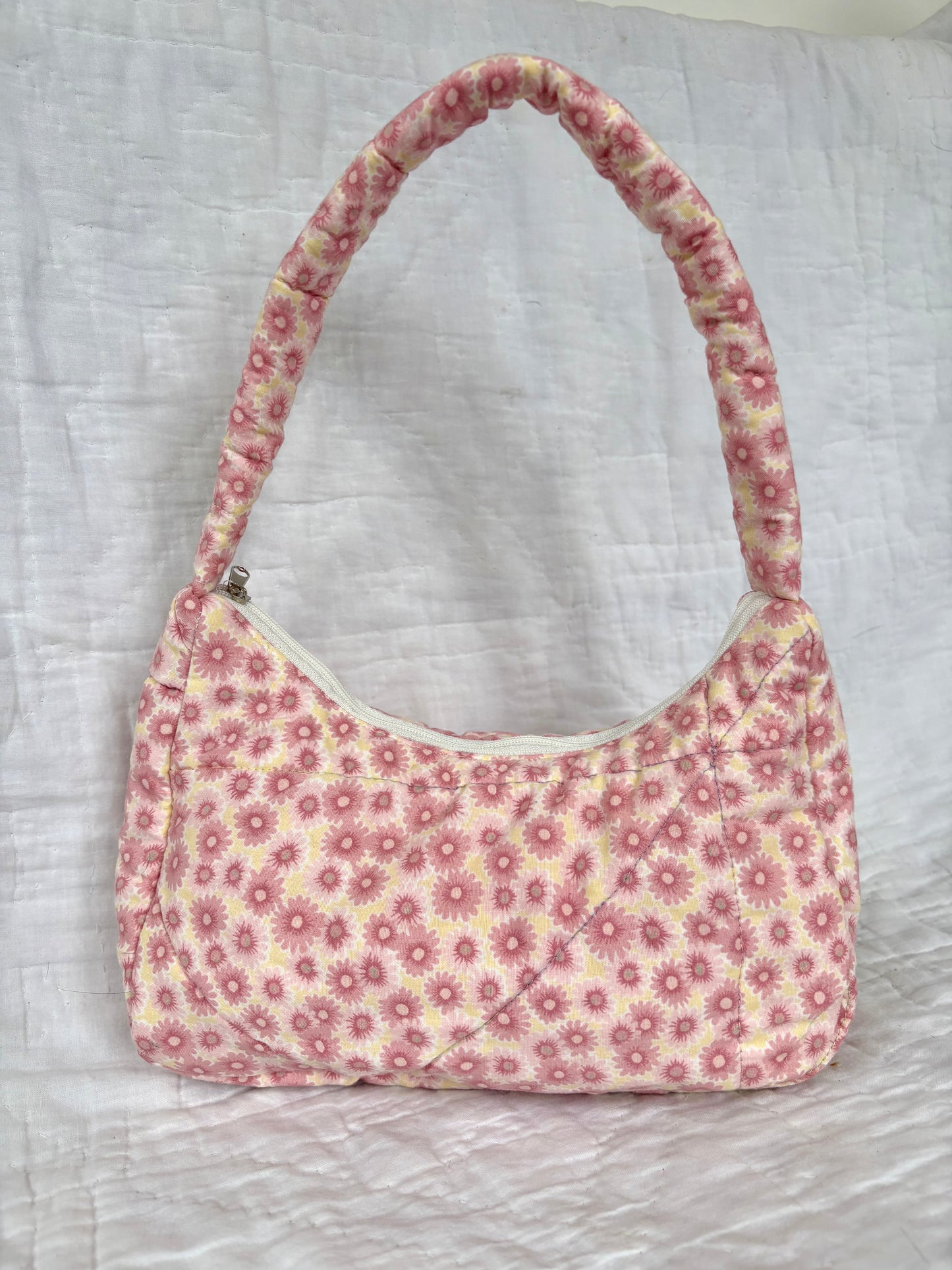 Pink Floral Shoulder Bag