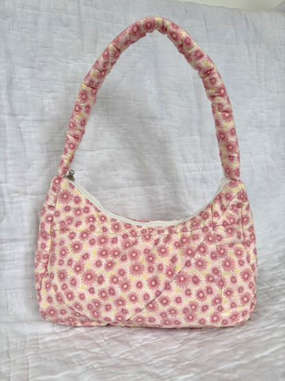 Pink Floral Shoulder Bag